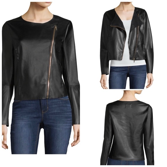Worthington Jackets & Blazers - NWOT Worthington Zip Front Faux Leather Jacket